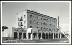 El Presidio Hotel and Mural Room in Tucson Postcard