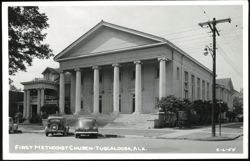First Methodist Church with Classical Portico Postcard
