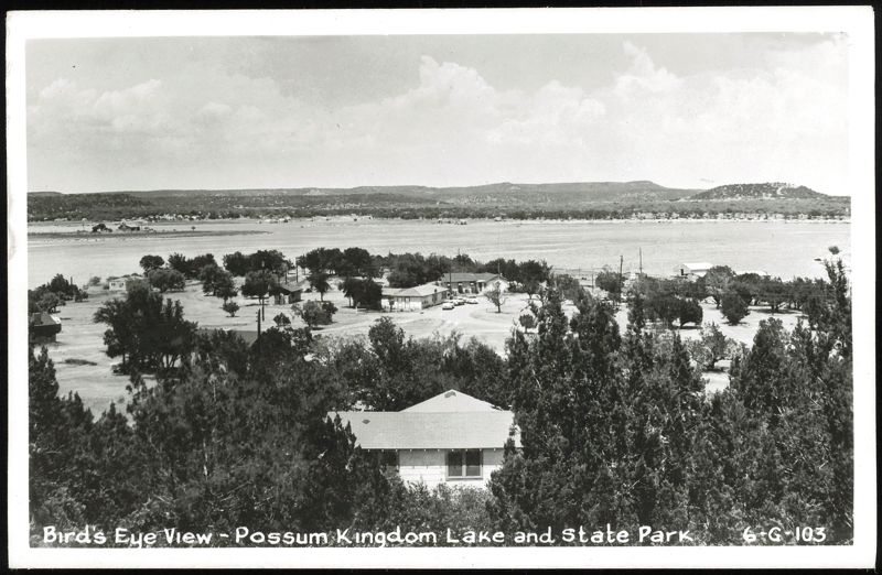 Bird's Eye View of Possum Kingdom Lake and State Park Caddo Texas
