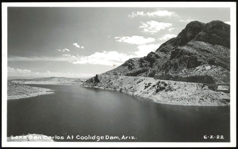 Lake San Carlos at Coolidge Dam Arizona