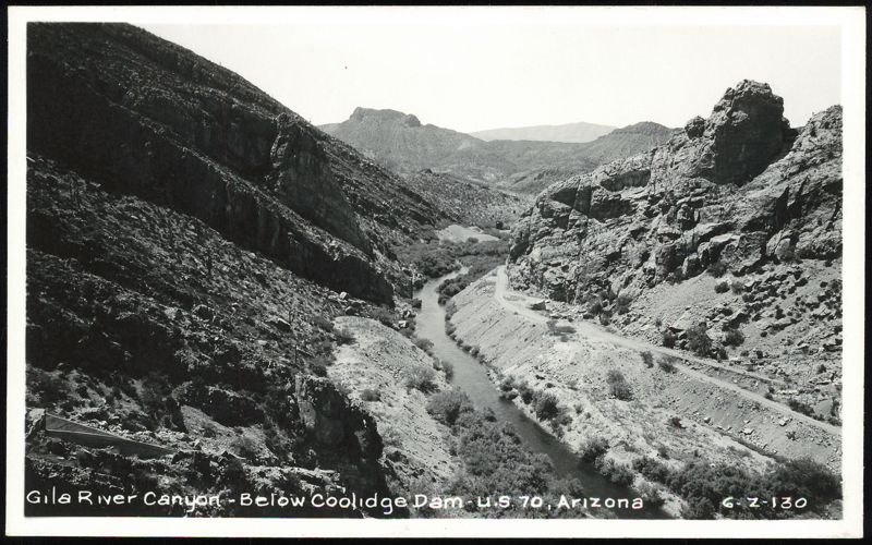 Gila River Canyon Below Coolidge Dam Arizona