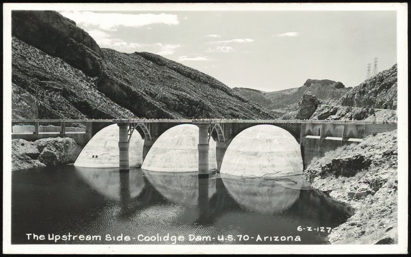 Upstream Side of Coolidge Dam on U.S. 70 Arizona