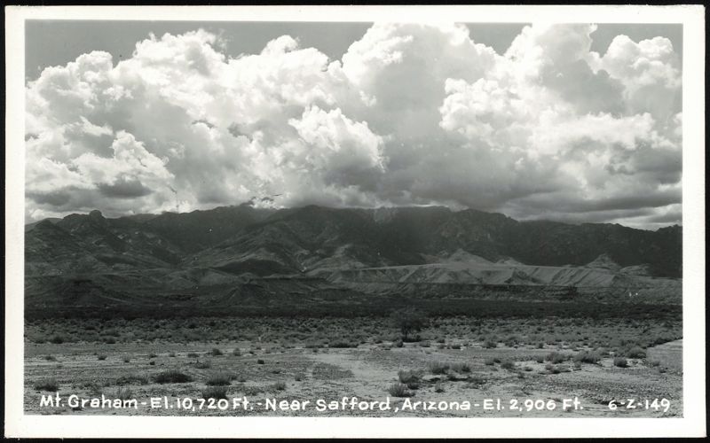 Mt. Graham Mountain Range Near Safford, Arizona