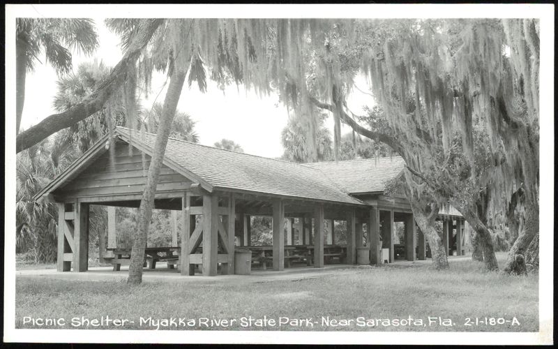 Picnic Shelter at Myakka River State Park Sarasota Florida