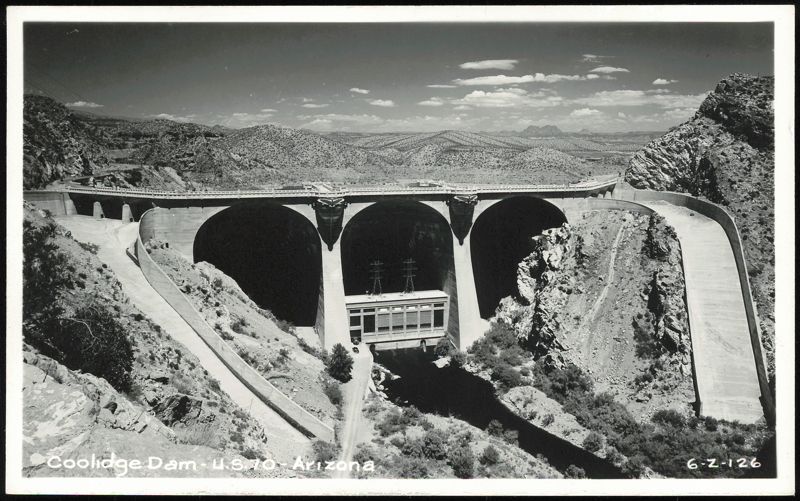 Coolidge Dam and Powerhouse, U.S. 70 Arizona