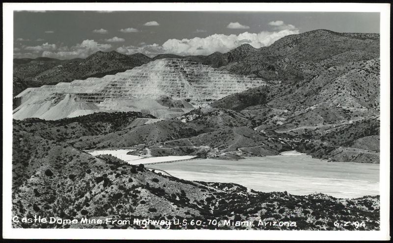 Castle Dome Mine View from Highway U.S. 60-70 Miami Arizona