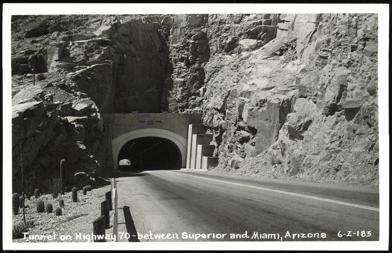 Queen Creek Tunnel on Highway 70 near Superior and Miami Arizona