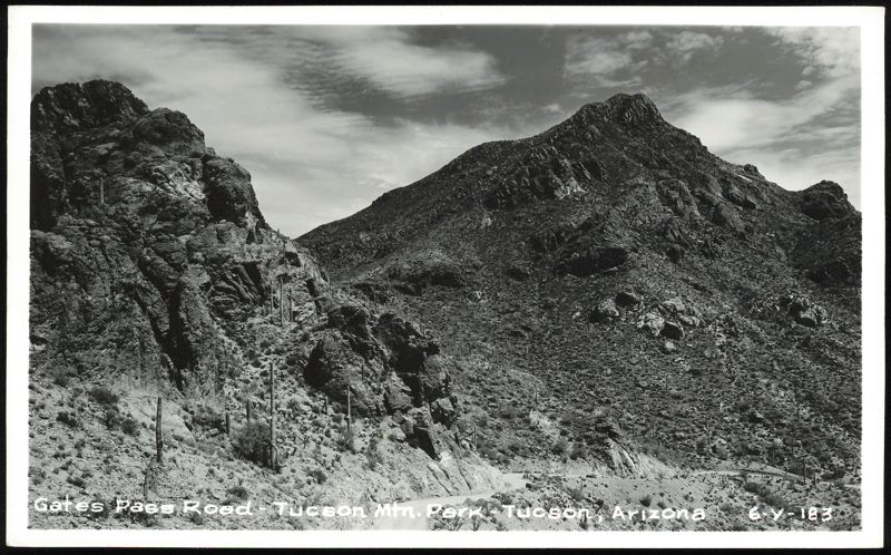 Gates Pass Road in Tucson Mountain Park Arizona
