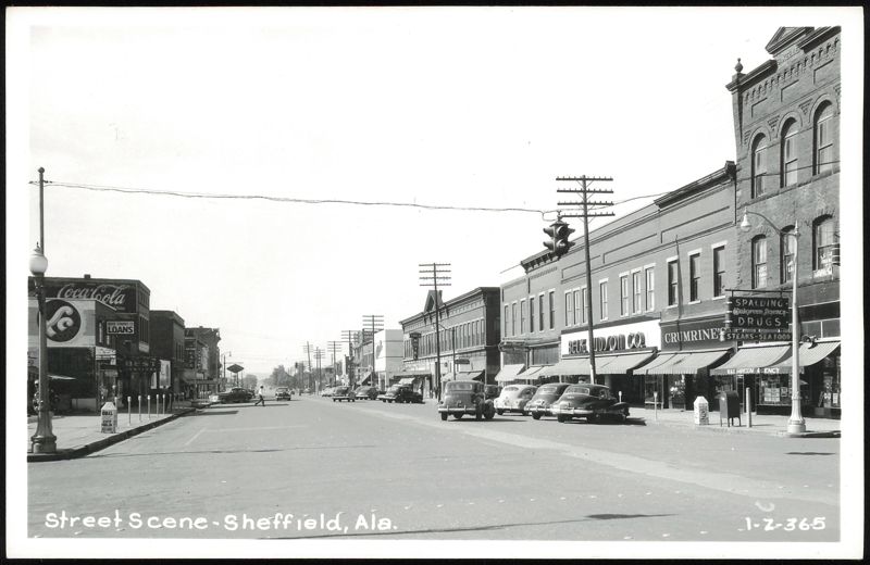 Street Scene in Sheffield, Alabama