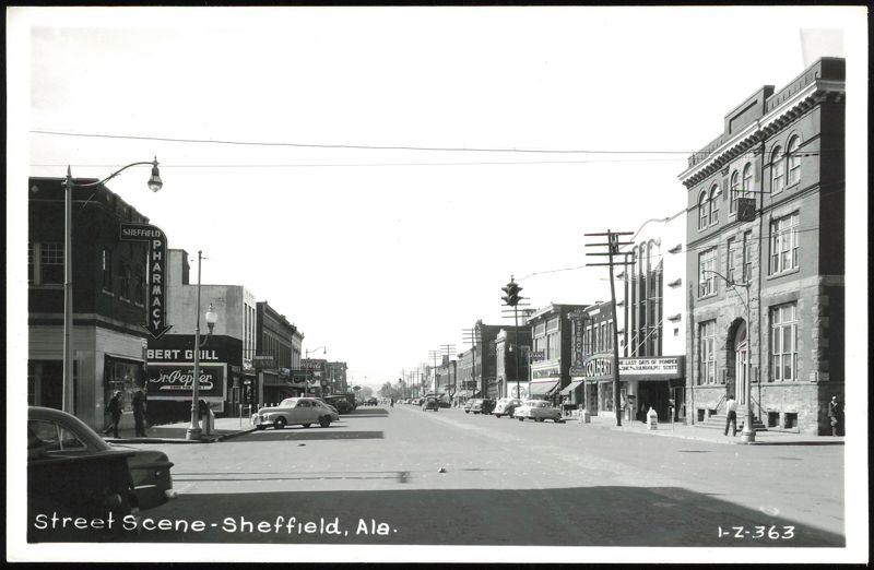 Street Scene in Sheffield, Alabama