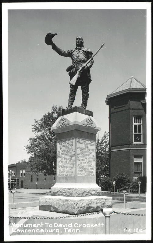 David Crockett Monument in Lawrenceburg Tennessee