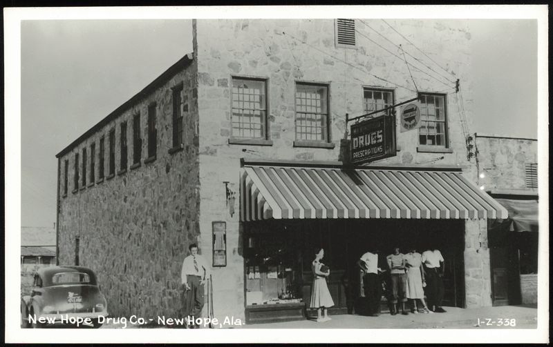 New Hope Drug Co. Building and Trailways Bus Depot Alabama