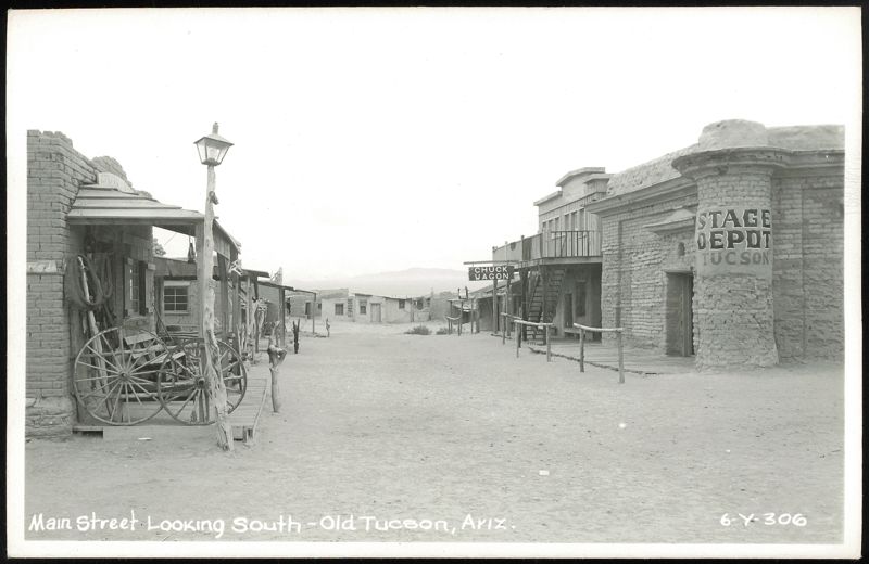 Main Street Looking South at Old Tucson Arizona