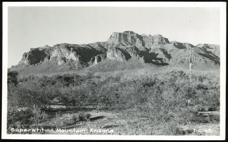 Superstition Mountain Landscape in Arizona
