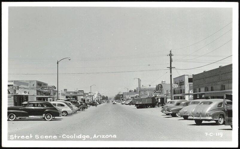 Street Scene in Coolidge, Arizona