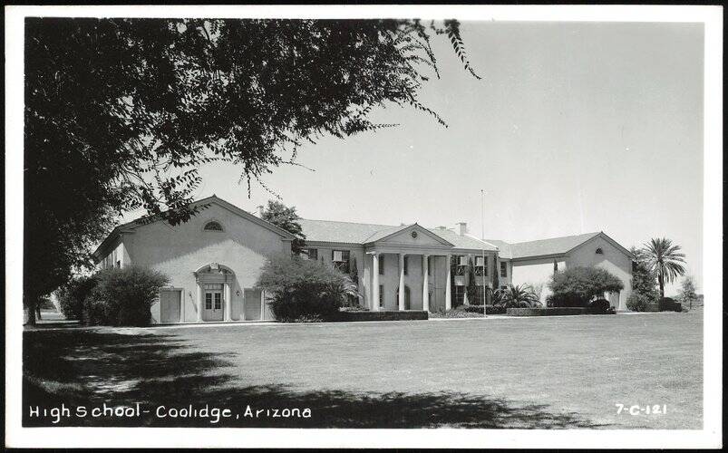 High School Building in Coolidge, Arizona