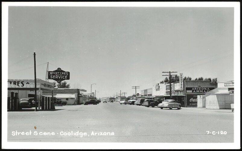 Street Scene in Coolidge, Arizona