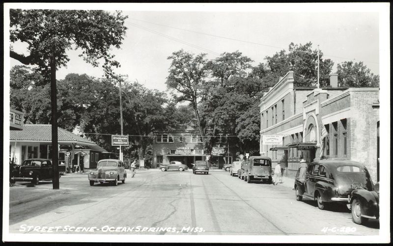 Street Scene in Ocean Springs, Mississippi