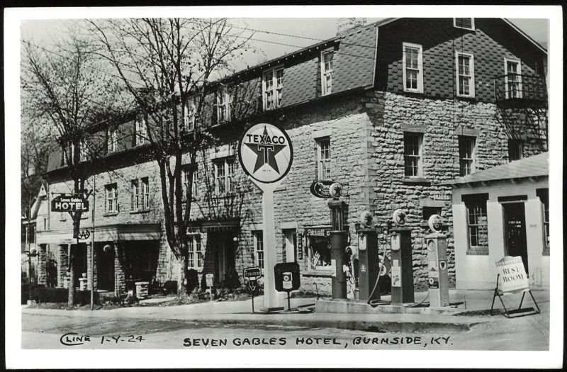 Seven Gables Hotel and Texaco Gas Station Burnside Kentucky