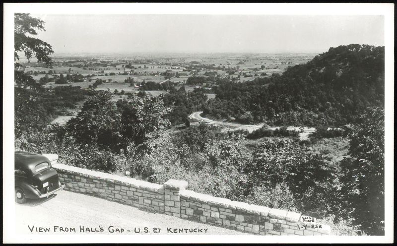 View from Hall's Gap on U.S. 27 Lincoln Kentucky