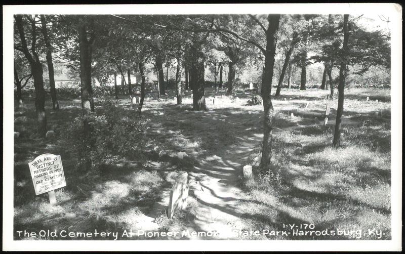 The Old Cemetery at Pioneer Memorial State Park Harrodsburg Kentucky