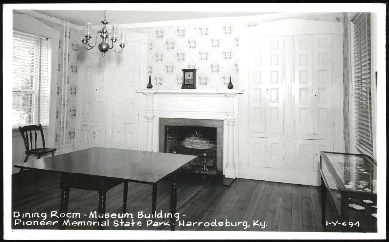 Dining Room, Museum Building, Pioneer Memorial State Park Harrodsburg Kentucky