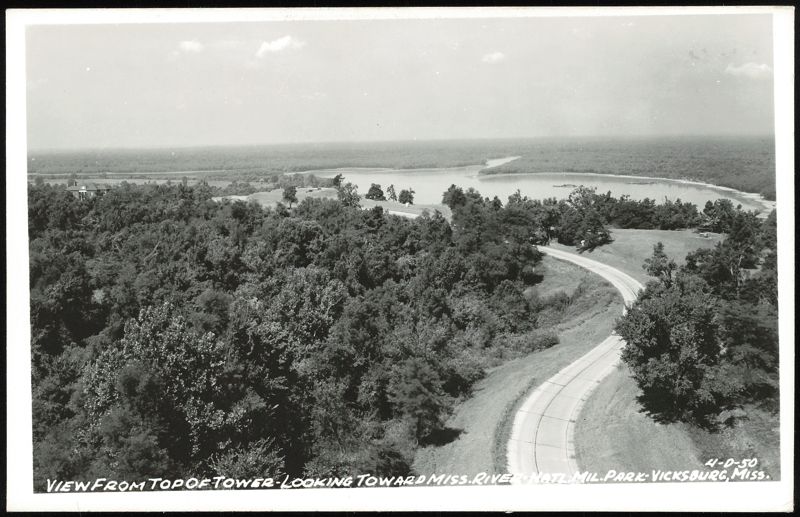 View from Tower Toward Mississippi River Vicksburg