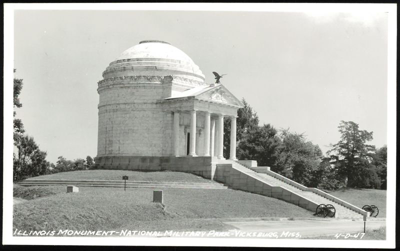 Illinois Monument at National Military Park Vicksburg Mississippi