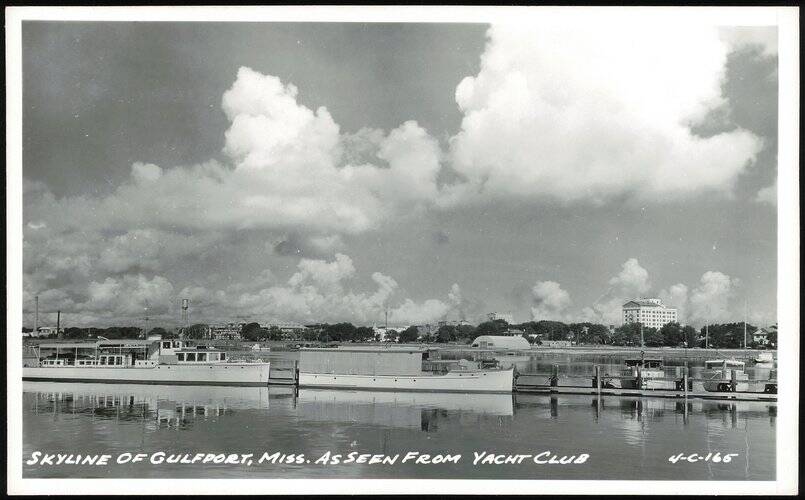 Skyline of Gulfport from the Yacht Club Mississippi