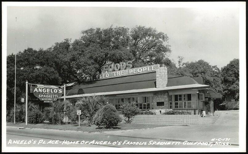 Angelo's Place, Home of Famous Spaghetti and Meatballs Gulfport Mississippi