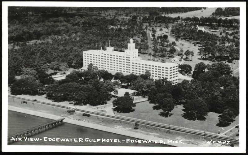 Aerial View of the Edgewater Gulf Hotel Biloxi Mississippi