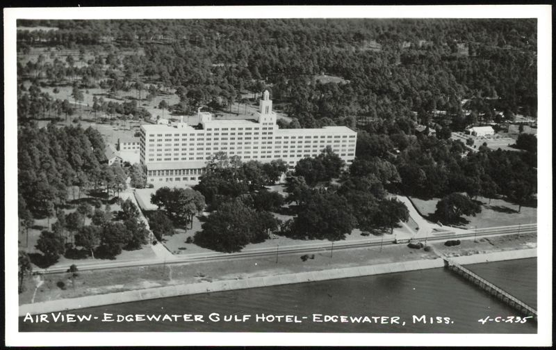 Aerial View of the Edgewater Gulf Hotel Biloxi Mississippi