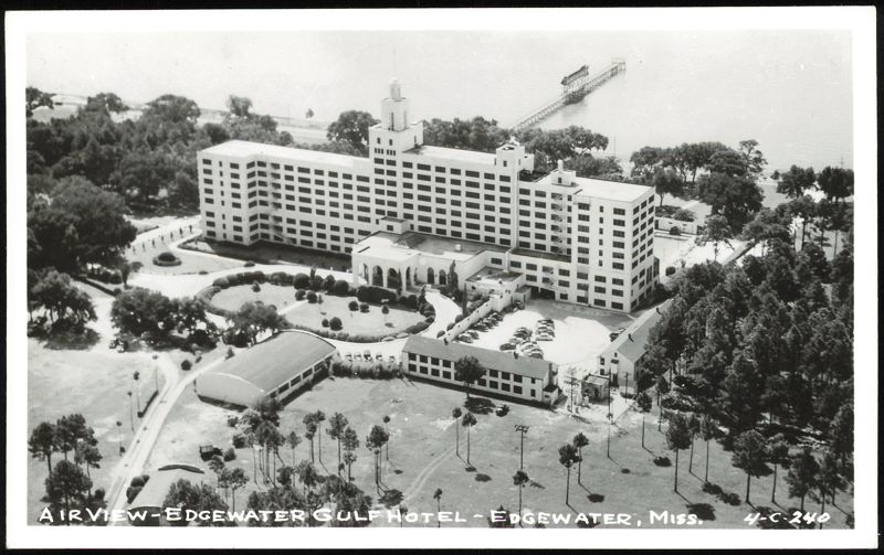 Aerial View of the Edgewater Gulf Hotel Biloxi Mississippi