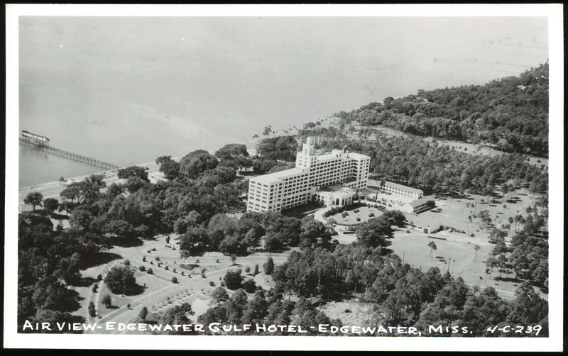 Aerial View of Edgewater Gulf Hotel Biloxi Mississippi