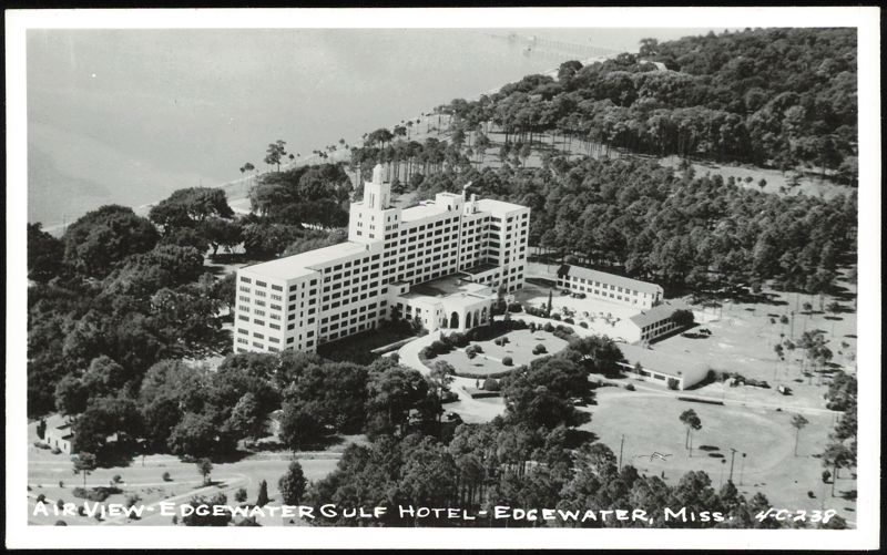 Aerial View of Edgewater Gulf Hotel Biloxi Mississippi