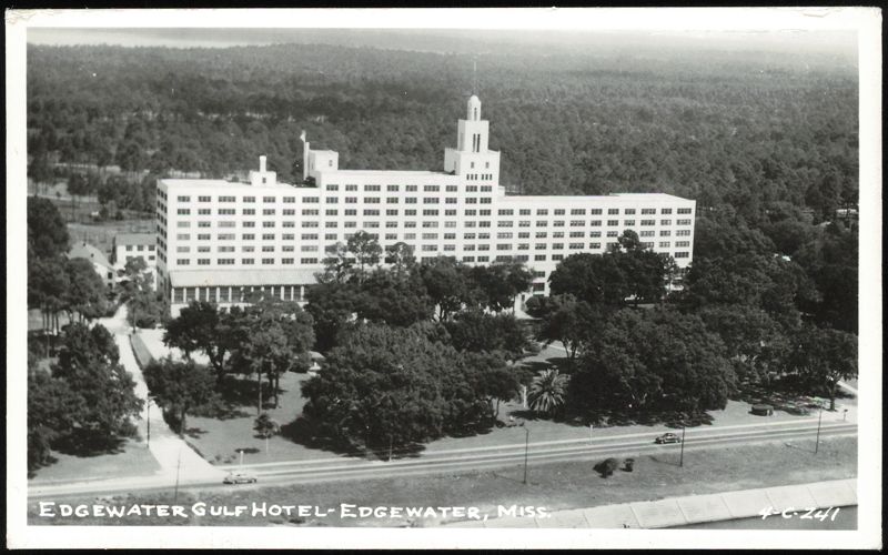 Edgewater Gulf Hotel Aerial View Biloxi Mississippi
