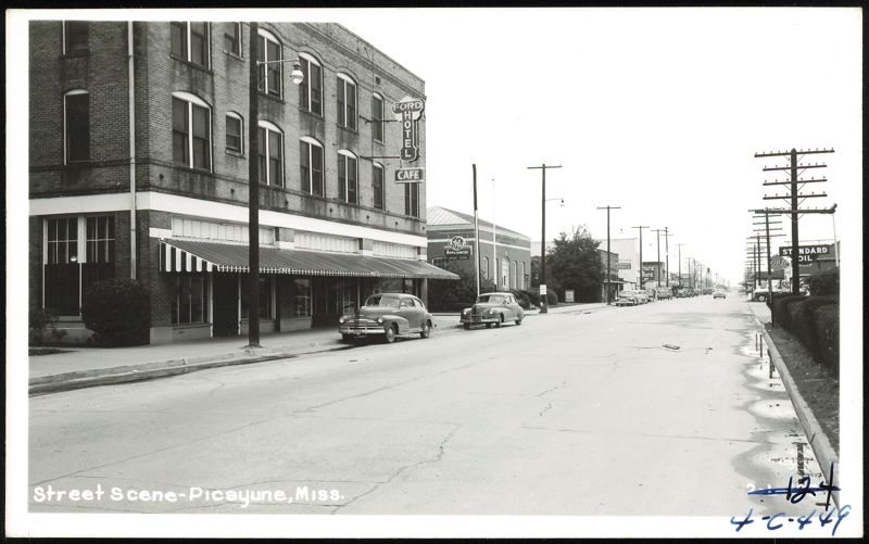 Ford Hotel and Cafe on Main Street Picayune Mississippi