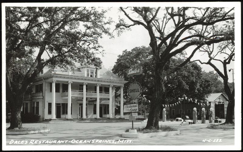 Dale's Restaurant and Lounge with Shell Gas Station Ocean Springs Mississippi