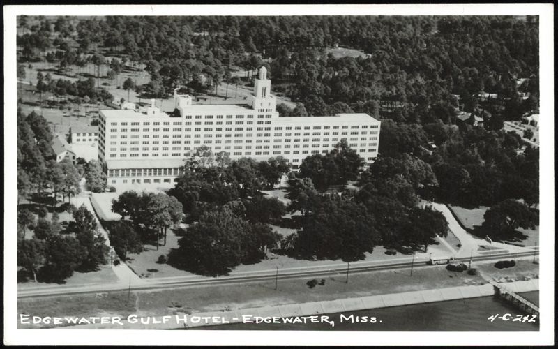 Aerial View of Edgewater Gulf Hotel Biloxi Mississippi