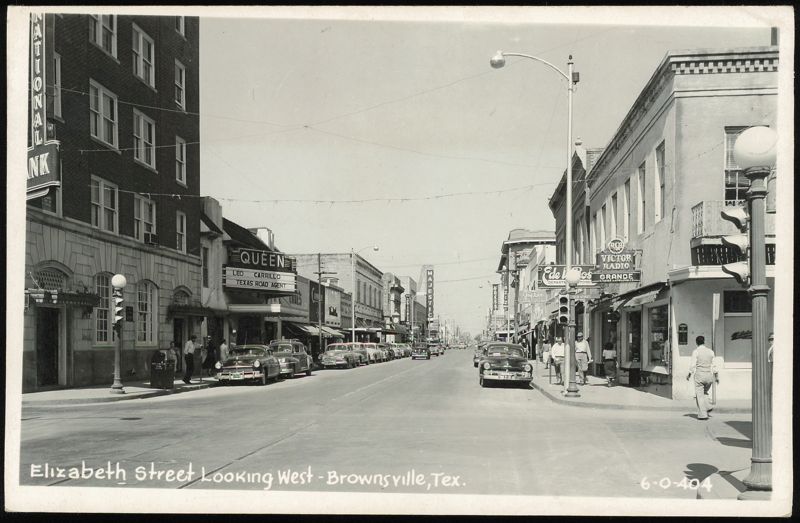 Elizabeth Street Looking West in Brownsville, Texas