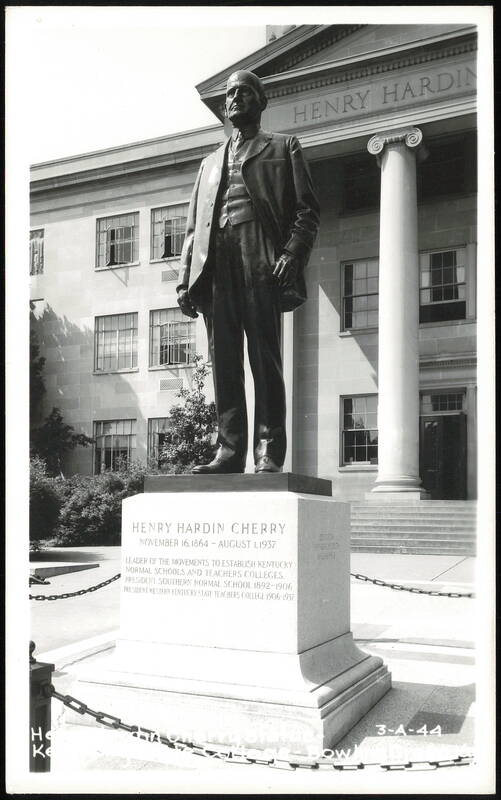 Henry Hardin Cherry Statue at Western Kentucky State College Bowling Green