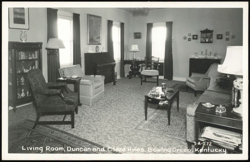 Living Room of Duncan and Clara Hines Bowling Green Kentucky