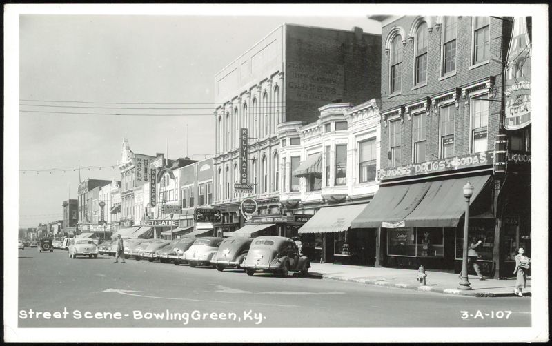 Street Scene with Princess Theatre in Bowling Green Kentucky
