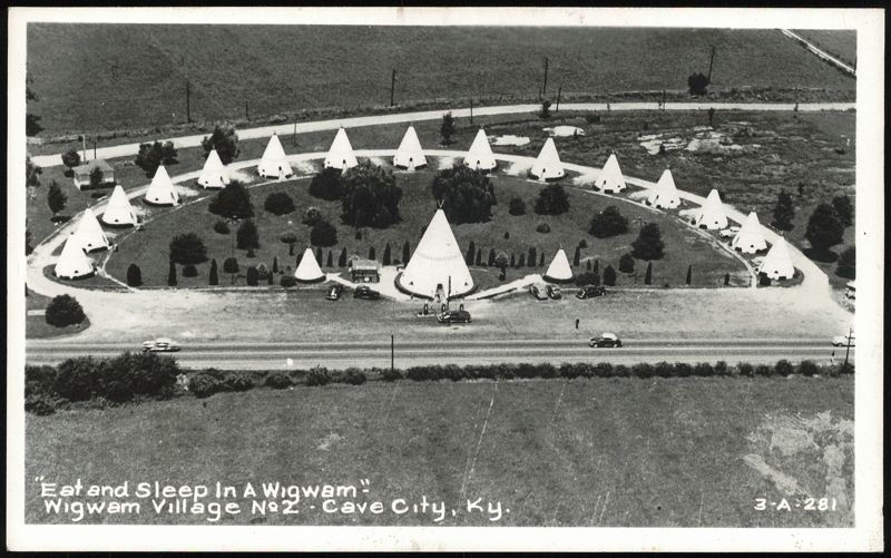 Wigwam Village No. 2 Aerial View Cave City Kentucky
