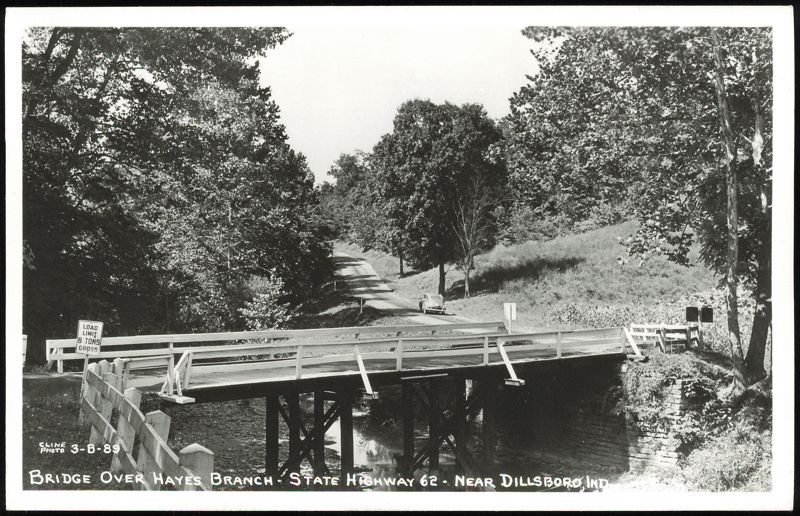 Bridge Over Hayes Branch on State Highway 62 Dillsboro Indiana