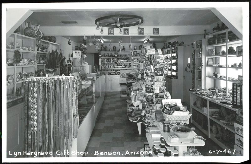Interior View of Lyn Hargrave Gift Shop Benson Arizona