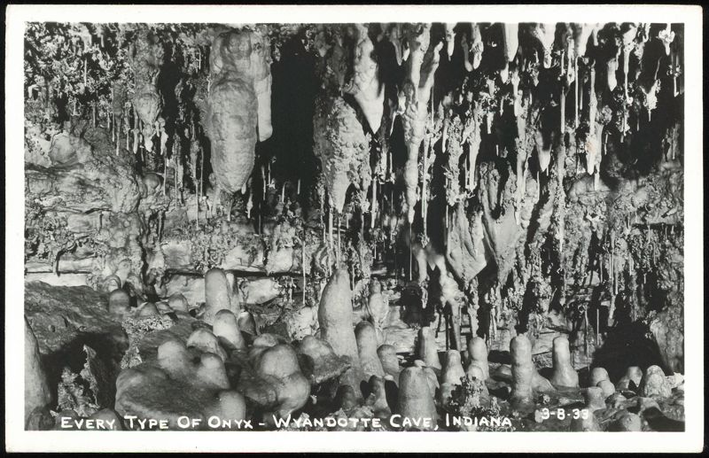 Onyx Formations in Wyandotte Cave Indiana