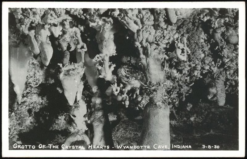 Grotto of the Crystal Hearts in Wyandotte Cave Indiana