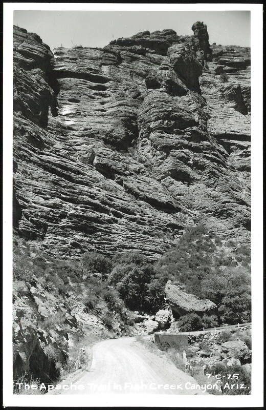 The Apache Trail in Fish Creek Canyon Arizona