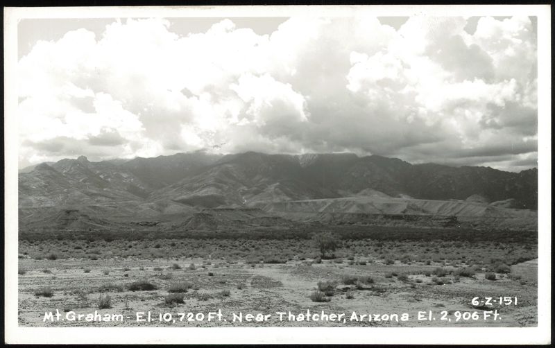 Mt. Graham and Landscape Near Thatcher, Arizona